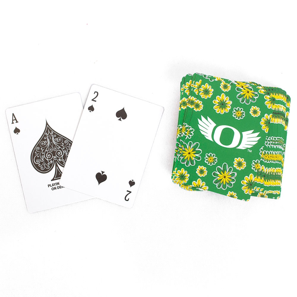 O Wings, Spirit Product, White, Playing Cards, Gifts, Daisy Pattern, Baronet, Single Deck, 834103